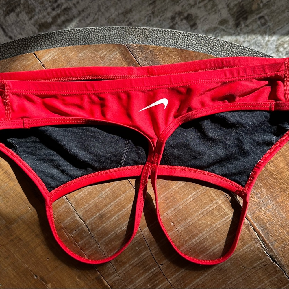 Nike Red and Black Bikini Set